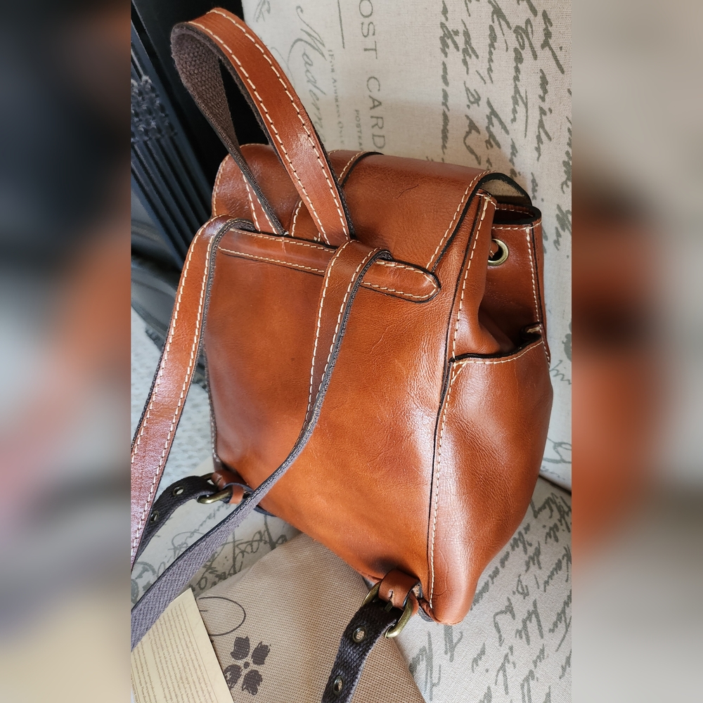 PATRICIA NASH Heritage Aberdeen Leather Backpack NWT - Picture 9 of 16